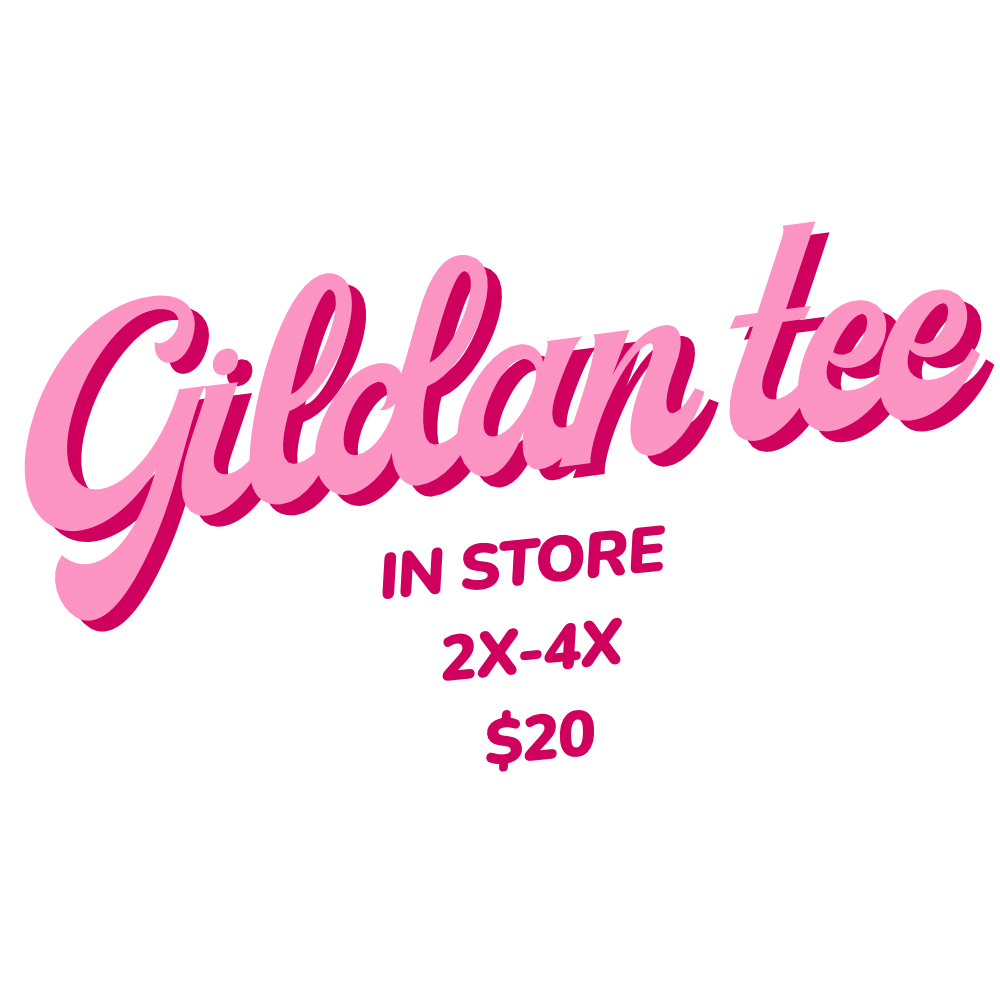 Gildan tee: 2X-4X
