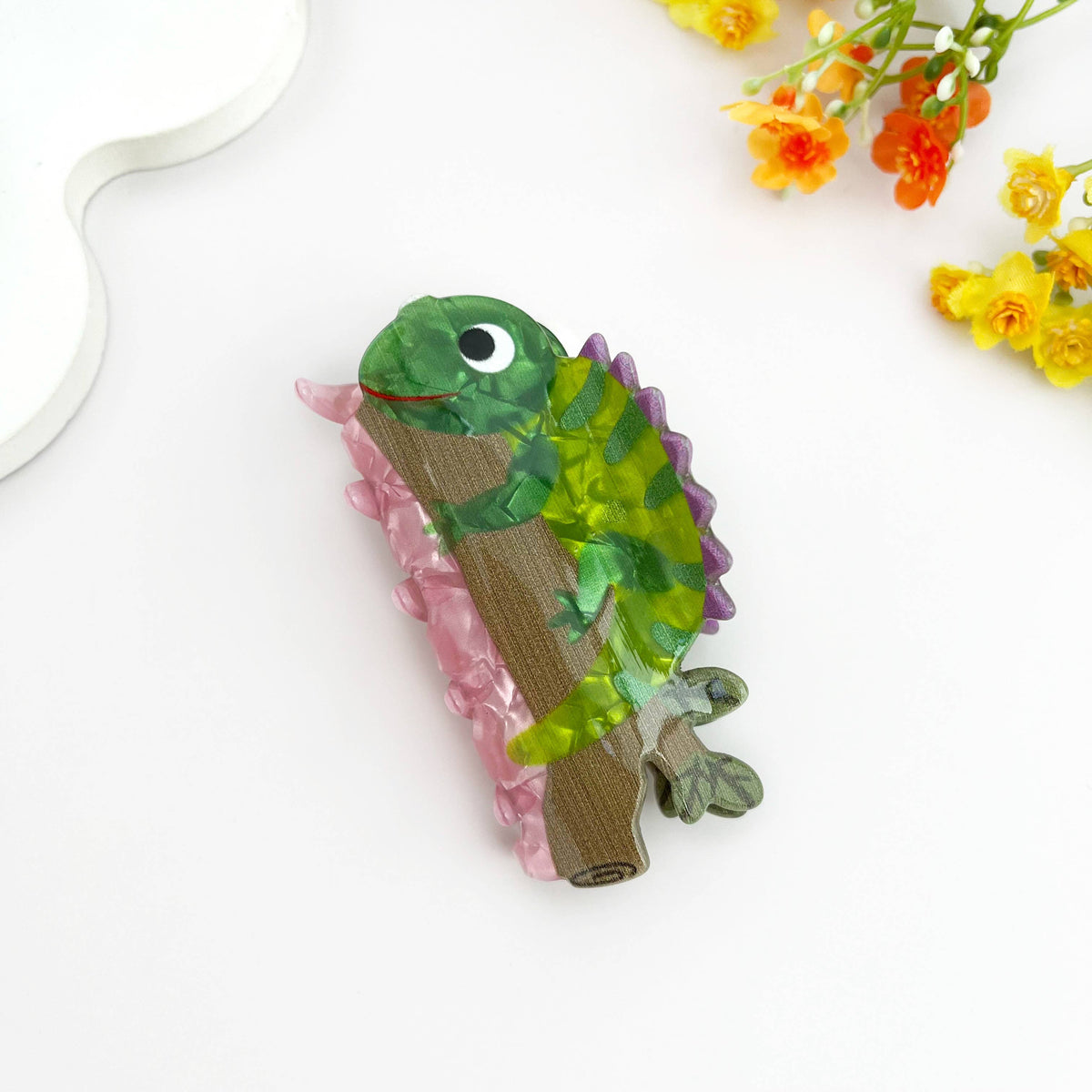 Lazy Animal Tree-Hugging Hair Claw Clip