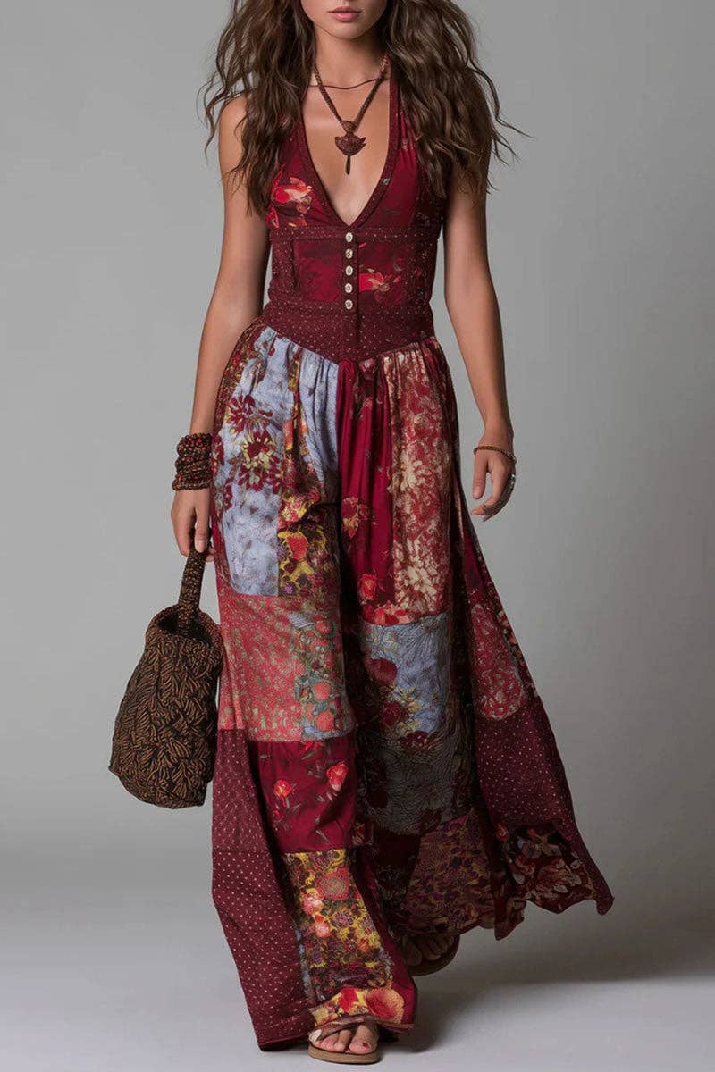 Print Patches Dress