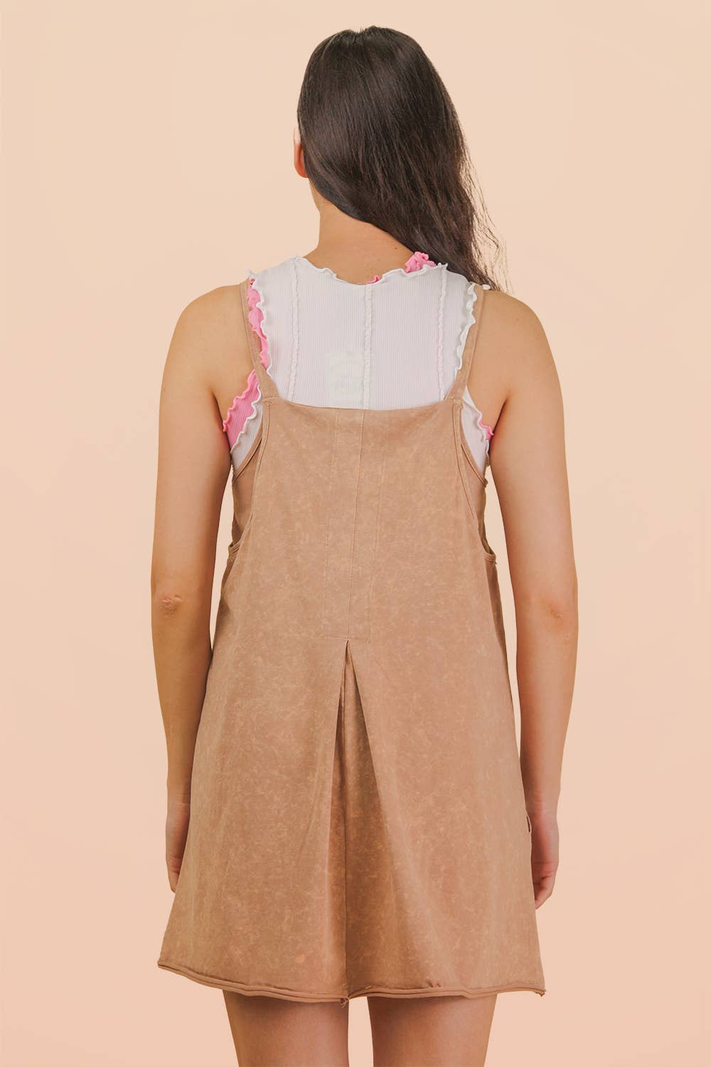 Jessie Mineral Washed Knit Mini Dress with Shorts Inside 