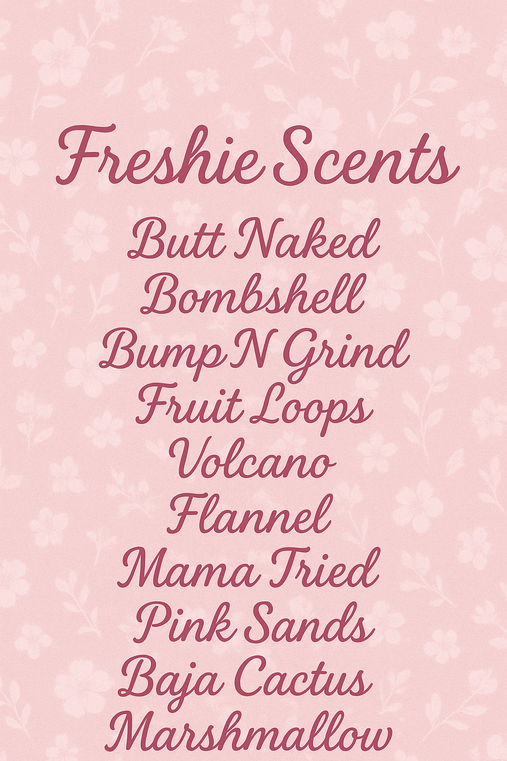 Custom business freshie samples