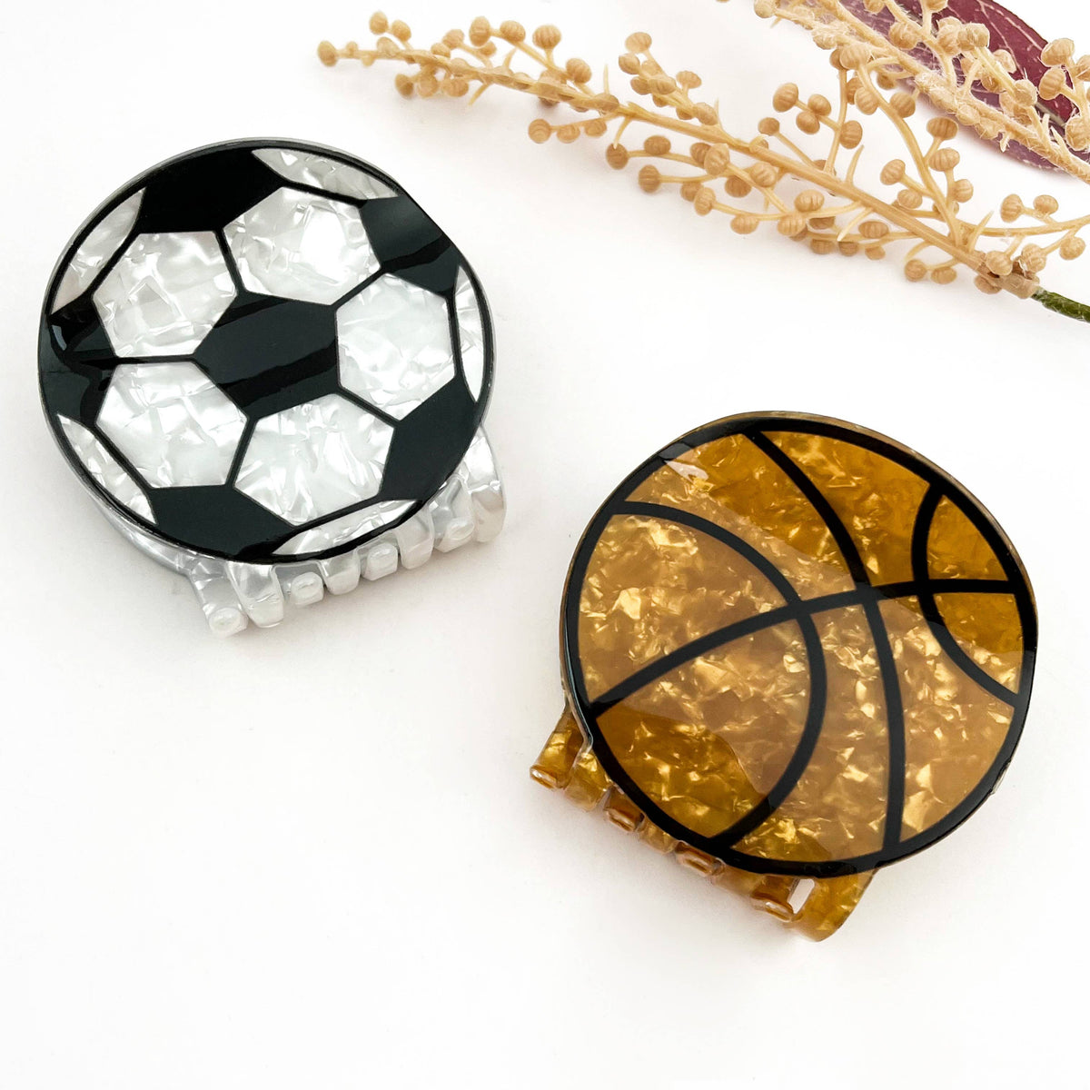 Football & Basketball Sports Hair Claw Clip