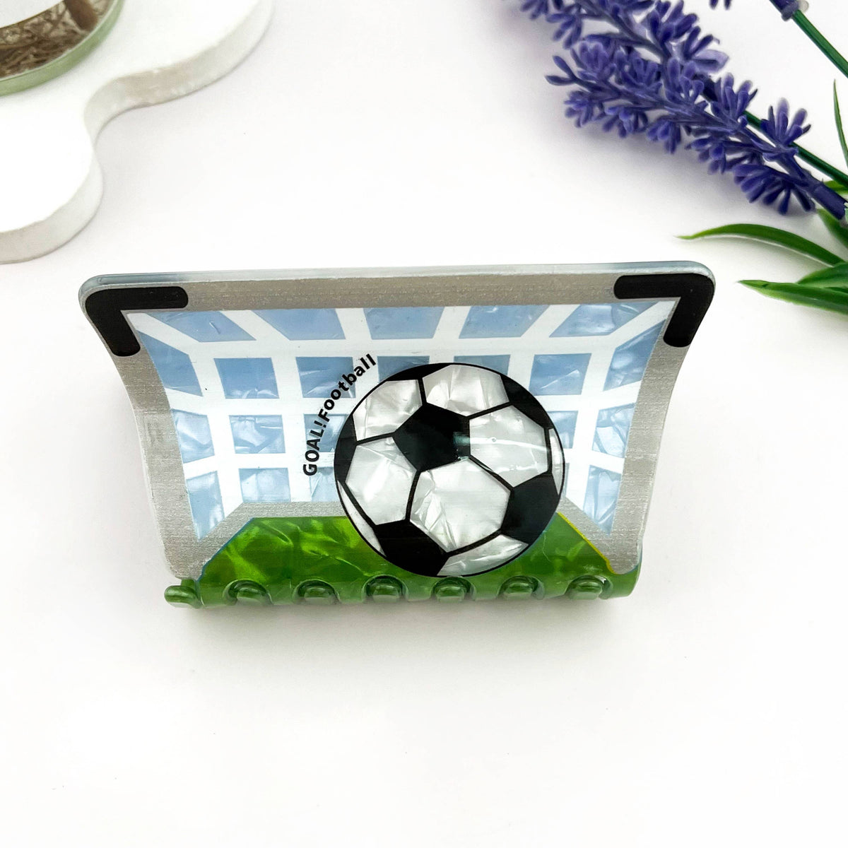 Sports Theme Hair Claw Clip - Ball Game Inspired Style