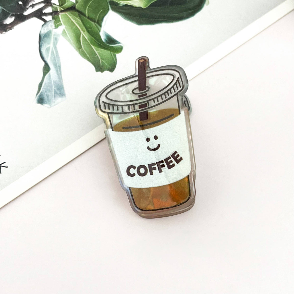 Mini Coffee Muffin Print Claw Clip – Summer Gift