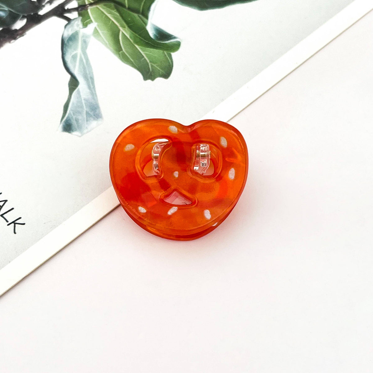 Mini Coffee Muffin Print Claw Clip – Summer Gift