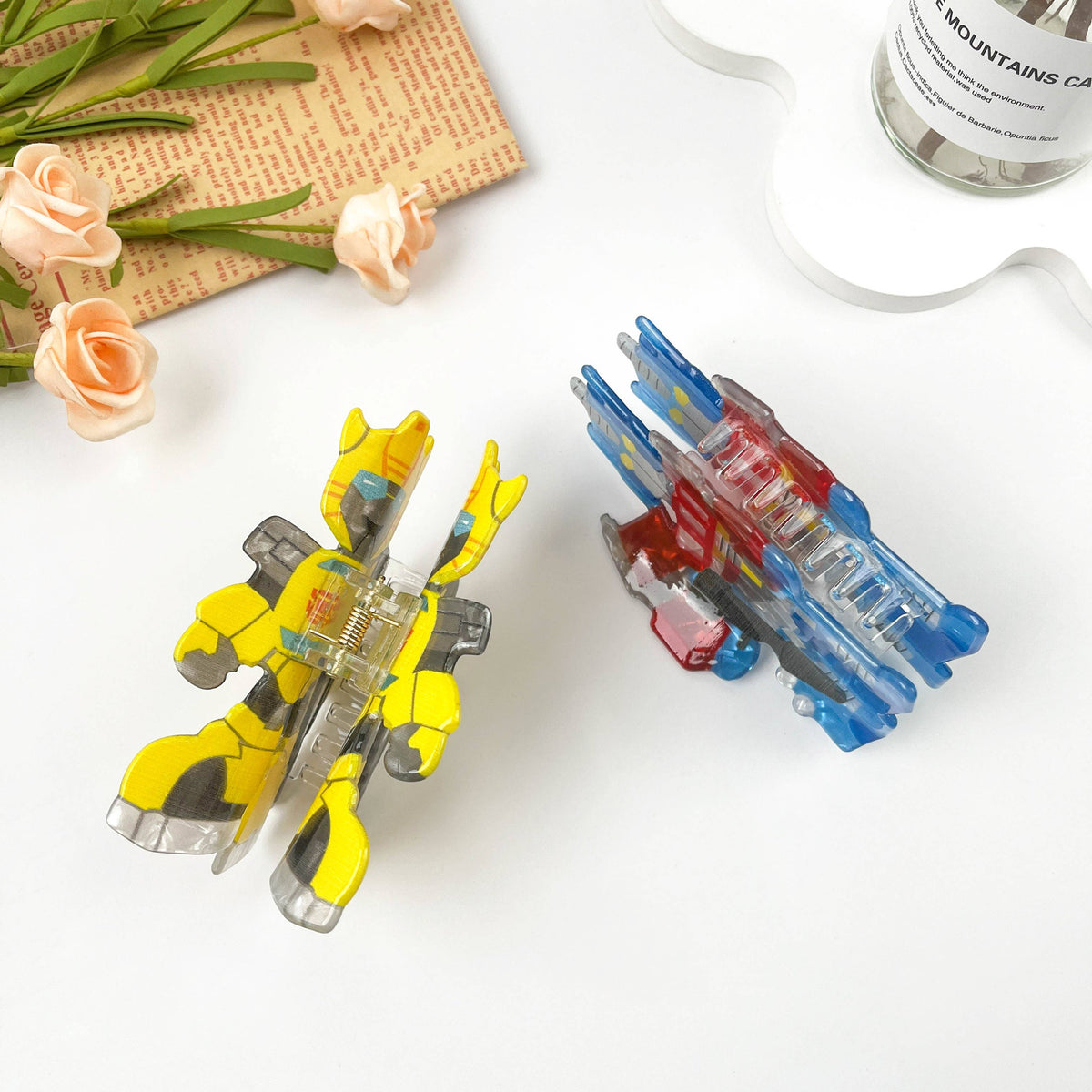 Transformers Robot Acrylic Hair Claw Clip