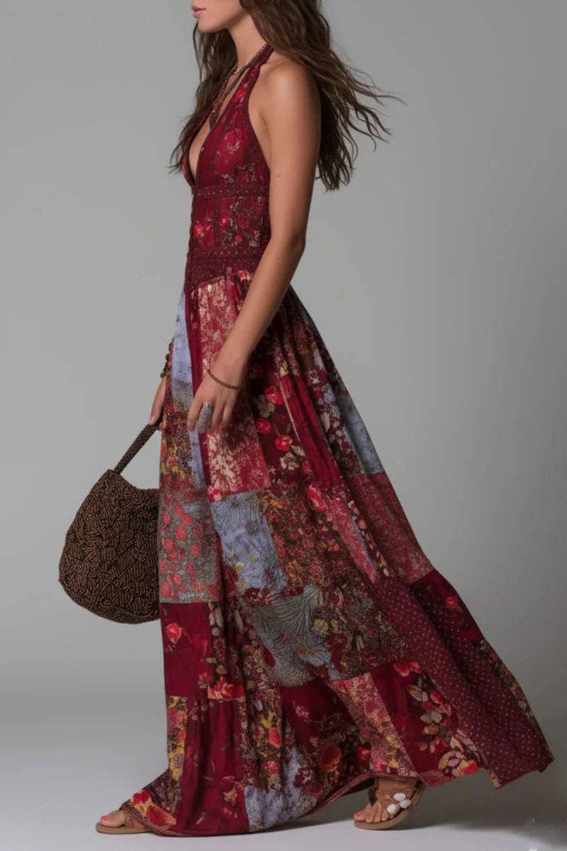 Print Patches Dress