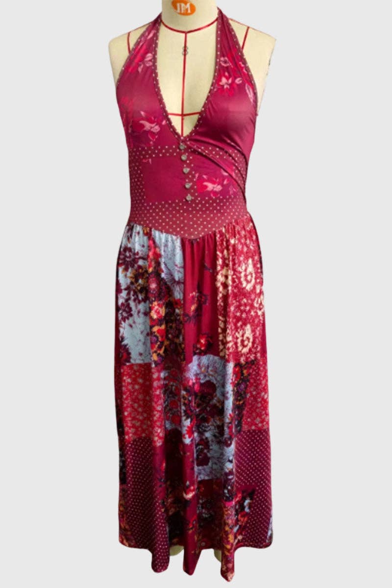 Print Patches Dress