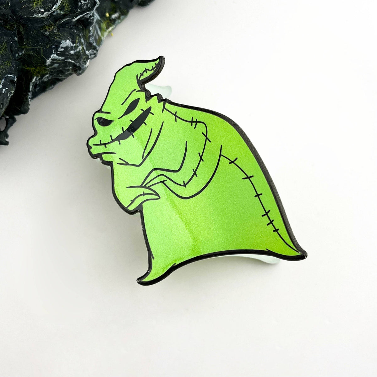 Halloween Glow Ghost – Fluorescent Acrylic Claw Clip