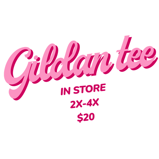 Gildan tee: 2X-4X