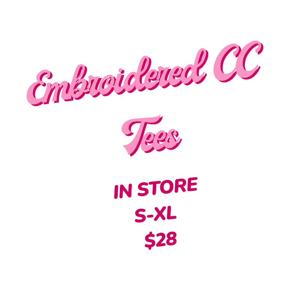 Embroidered CC tees (S-XL)