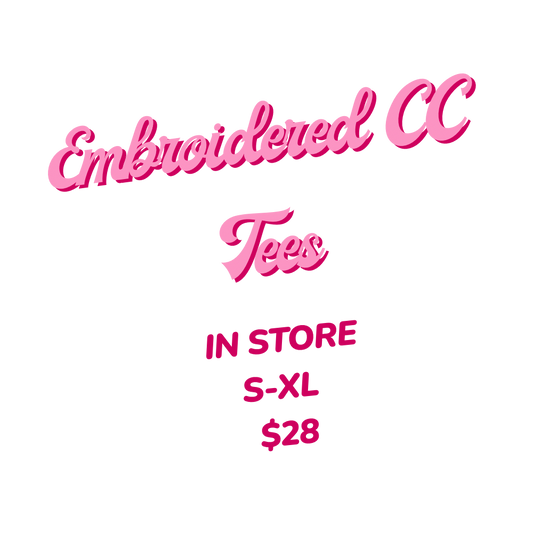 Embroidered CC tees (S-XL)