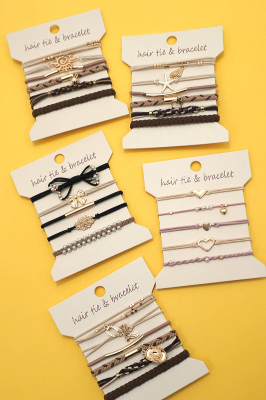 BOHO DUAL FUNCTION KNOT BRACELET HAIR TIES | 40BH107
