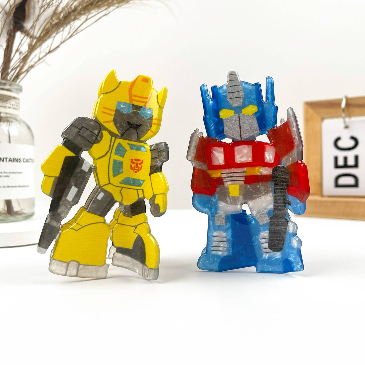 Transformers Robot Acrylic Hair Claw Clip