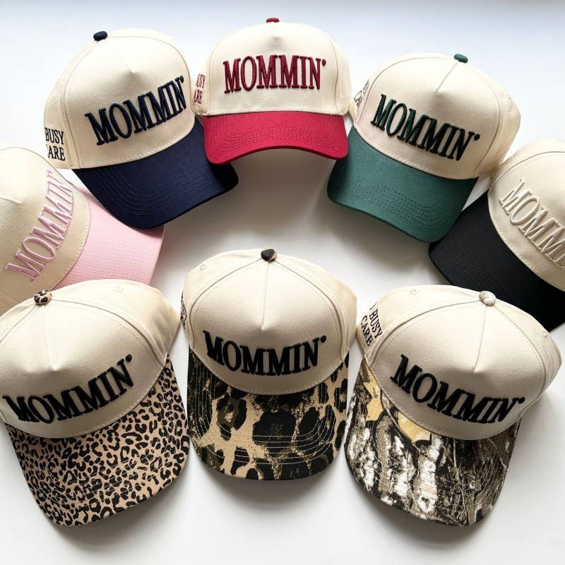 MOMMIN Embroidered Trucker Hat - Vintage Style