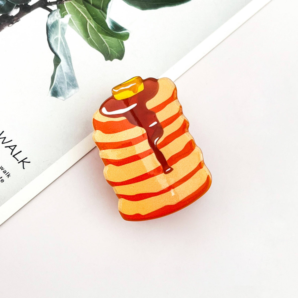Mini Coffee Muffin Print Claw Clip – Summer Gift