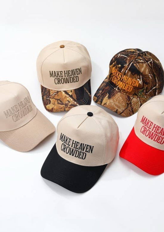 MAKE HEAVEN CROWDED BASEBALL CAP |  40HW748