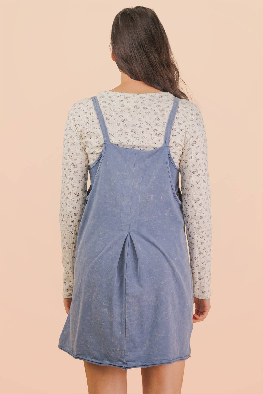 Jessie Mineral Washed Knit Mini Dress with Shorts Inside 