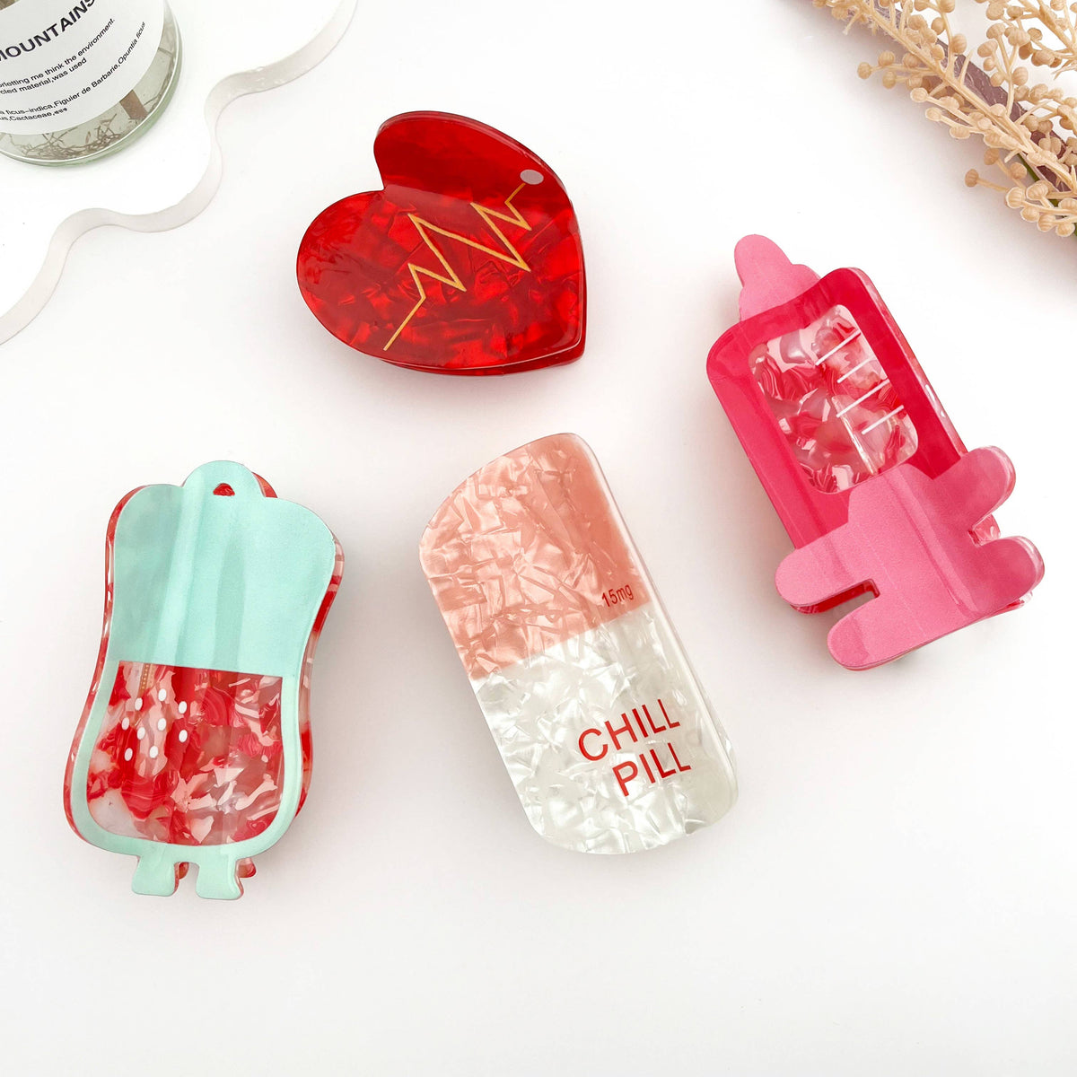 🏥 Cute Medical Hair Claw – Nurse & Doctor Clip Series