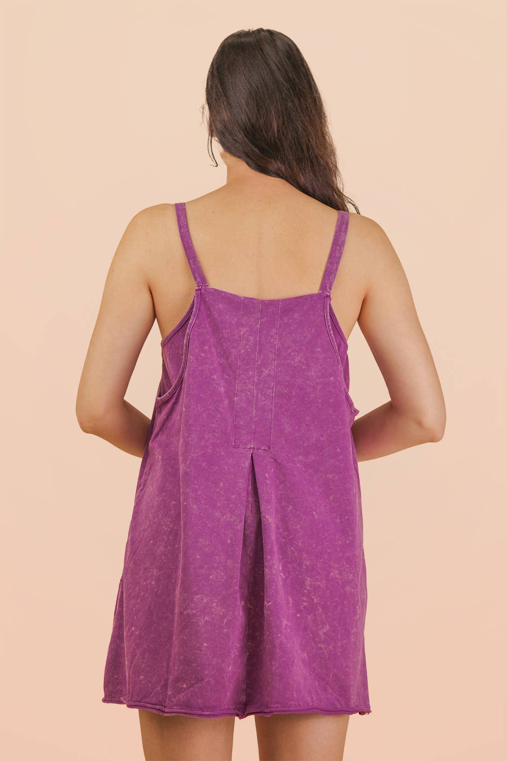 Jessie Mineral Washed Knit Mini Dress with Shorts Inside 