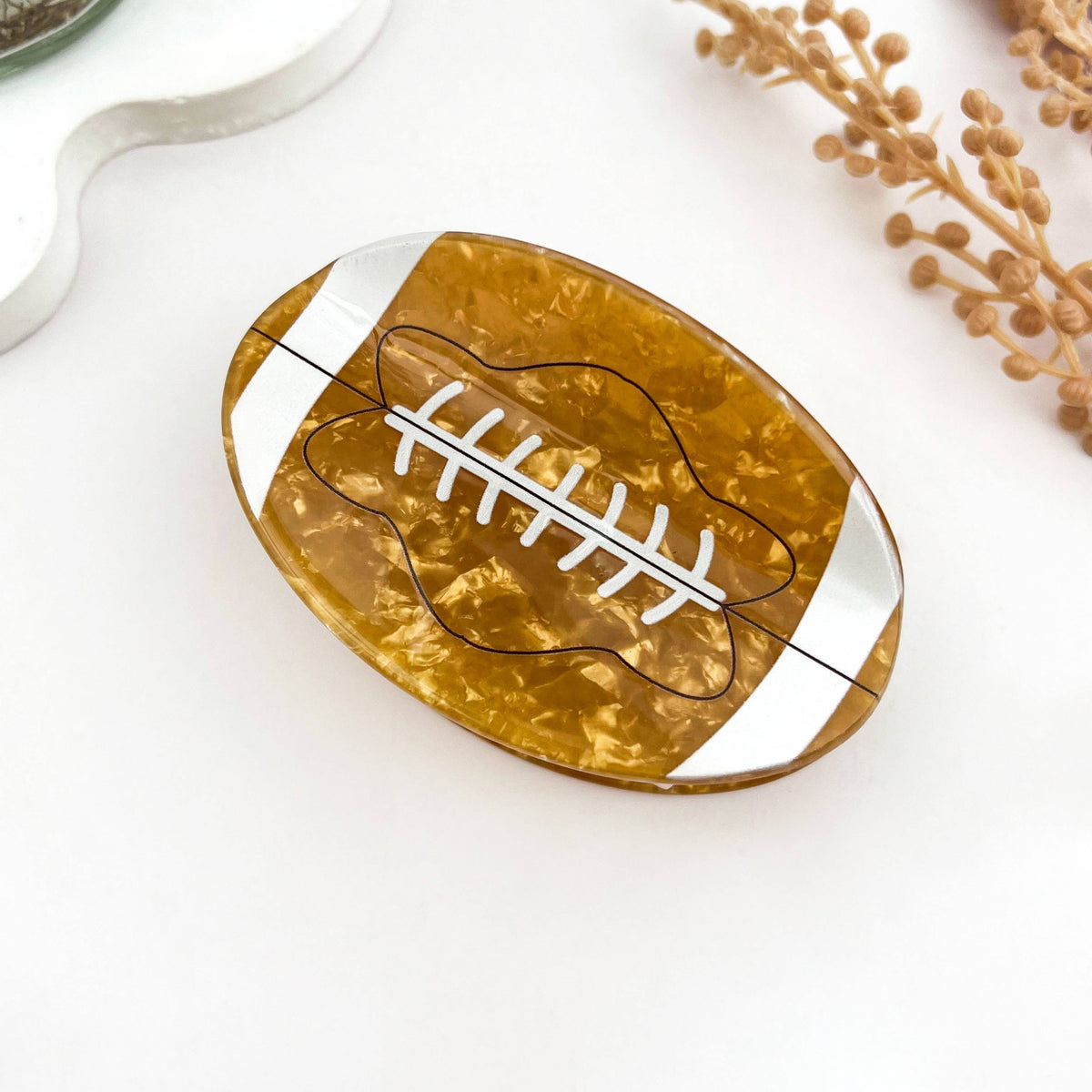 Football & Basketball Sports Hair Claw Clip