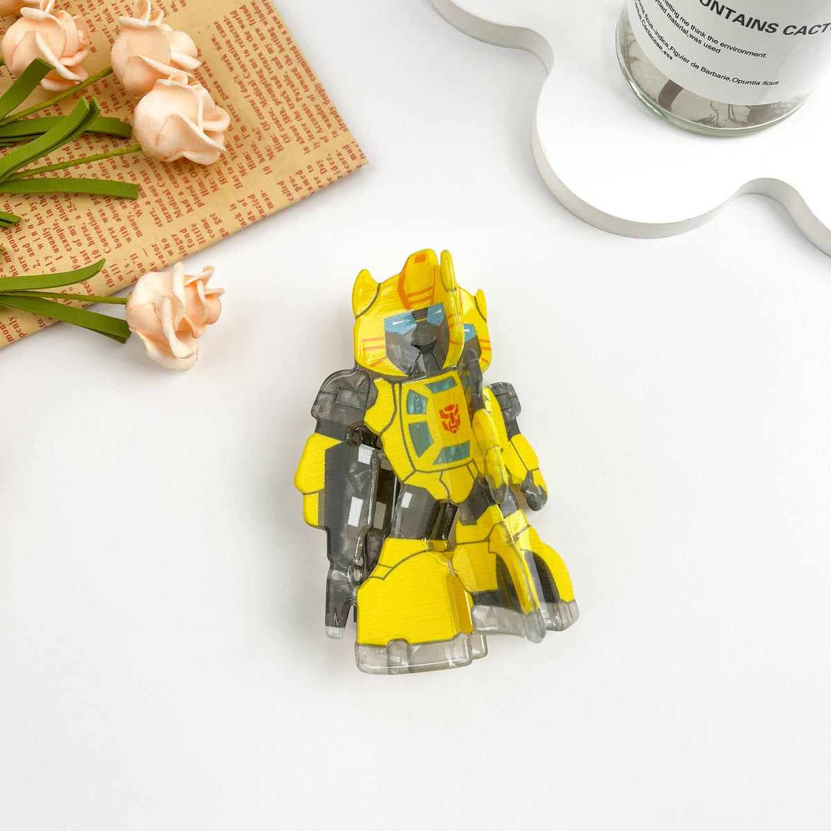 Transformers Robot Acrylic Hair Claw Clip